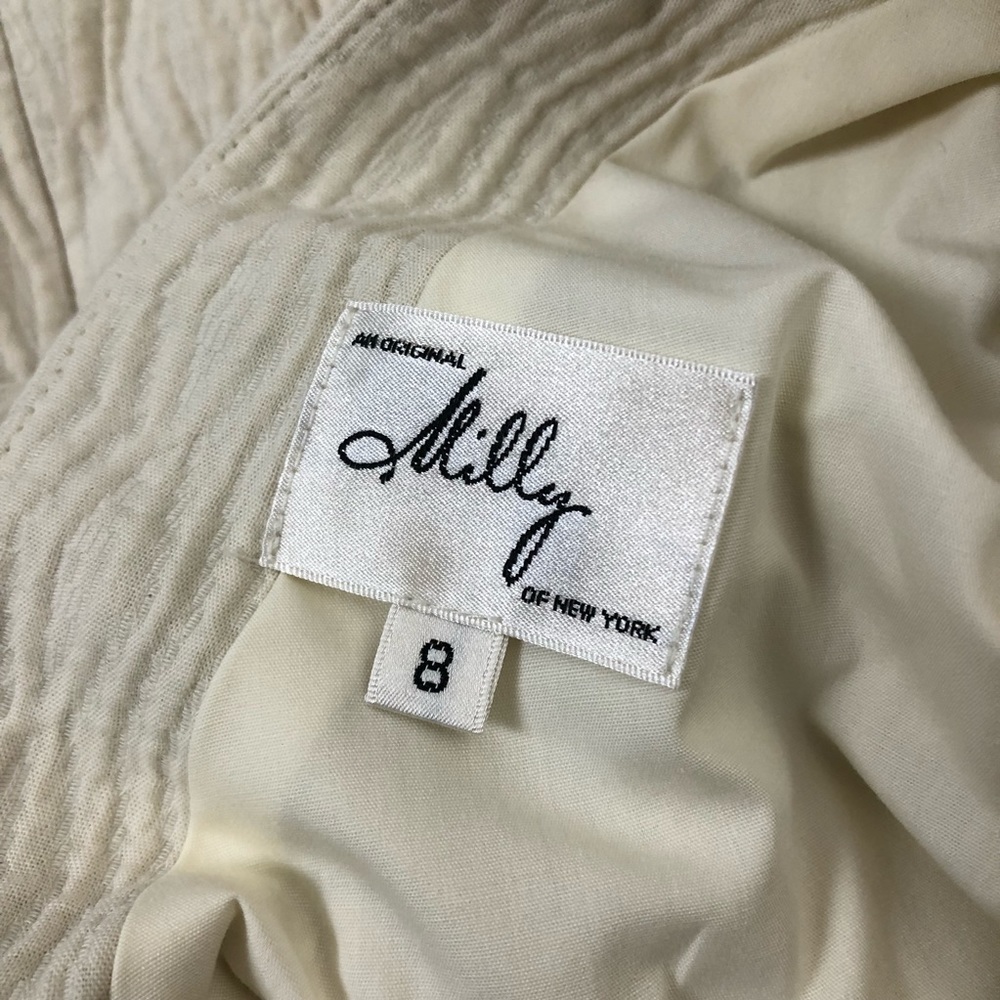 Milly New York ivory gold beaded sleeveless dress - Picture 7 of 8
